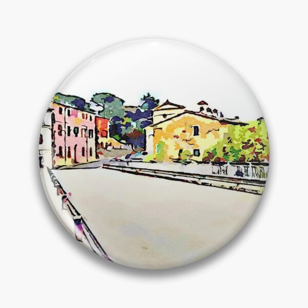 Artikelvorschau, Fognano: Blick Straße mit Gebäuden entworfen und verkauft von Giuseppe Cocco.