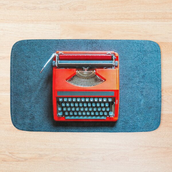 Item preview, Red Portable Typewriter on Blue designed and sold by Richard Nixon.