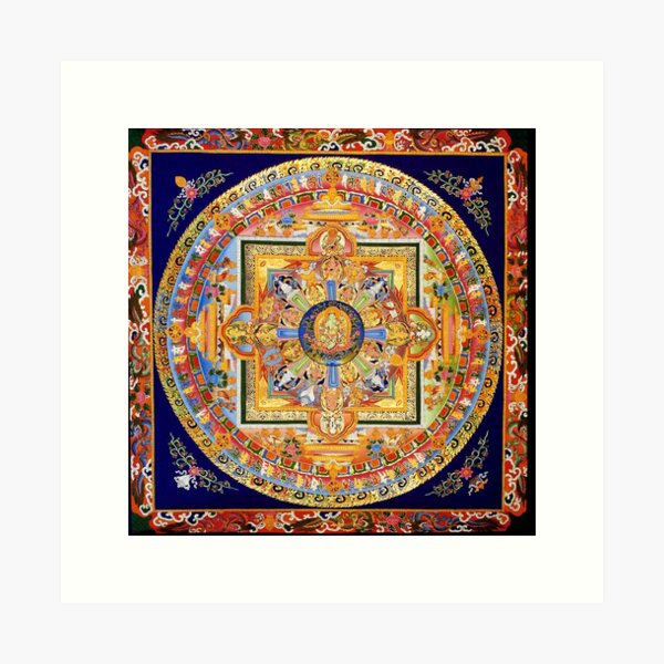 Item preview, Buddhist Green Tara Mandala 49 designed and sold by GuyBlank.
