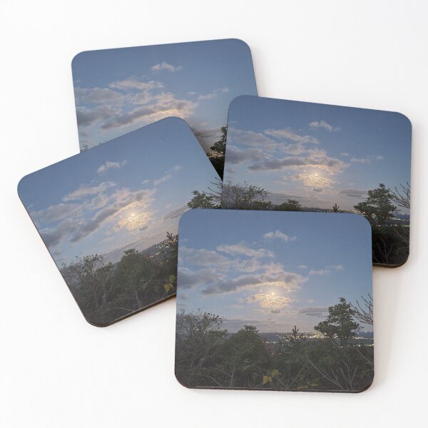 Item preview, The moon in the clouds at Jimibong, Jeju at dawn. designed and sold by human8891.