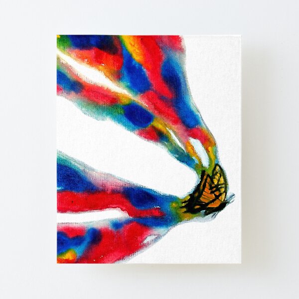 Paint My World - Butterfly Painting Canvas Mounted Print