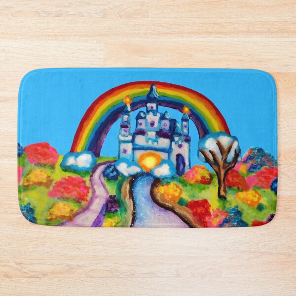 Item preview, Castle Fantasy Floral Rainbow Landscape designed and sold by Deborah Camp.