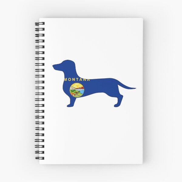 Item preview, Montana Dachshund Flag designed and sold by Wienerful.