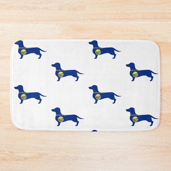 Item preview, Montana Dachshund Flag designed and sold by Wienerful.