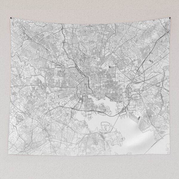 Item preview, Baltimore Map, Art Print By LandSartprints designed and sold by LandSartprints.