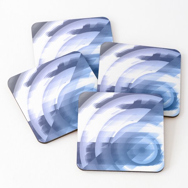 Item preview, Deep blue splash ripples modern artwork Abstraction designed and sold by Thecolorschemer.