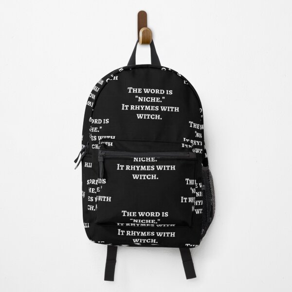 Item preview, The word is "niche." It rhymes with witch. designed and sold by Krafty  Arts Studio.