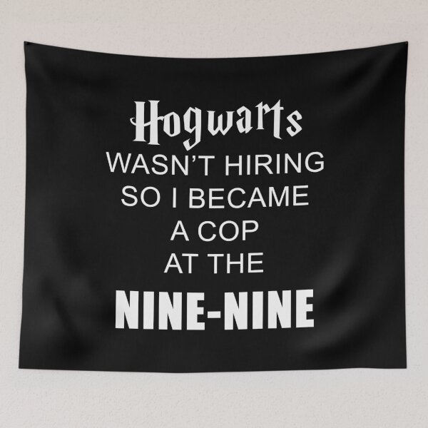 Item preview, So I became a cop at the Nine-Nine (white on black) designed and sold by KillianIsMyHome.
