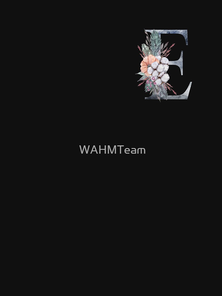 Floral Monogram E, Last Name Monogram E by WAHMTeam