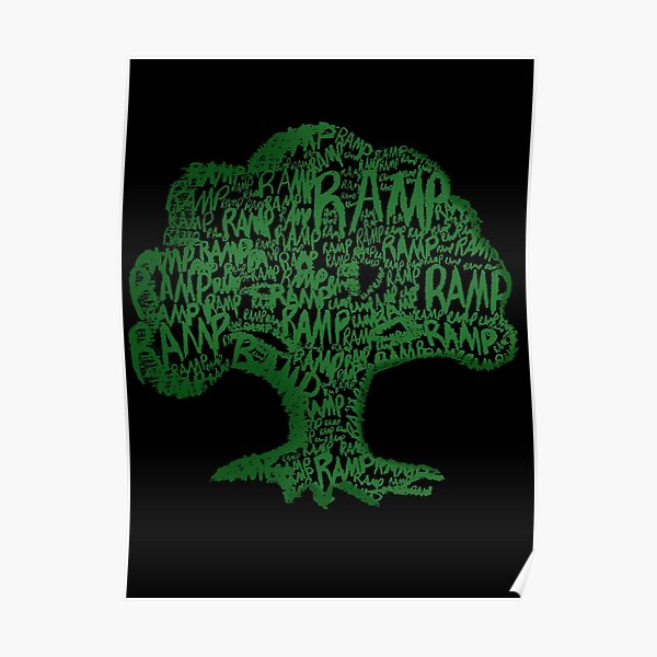 MTG Green Mana | Magic the Gathering Ramp Sticker Poster