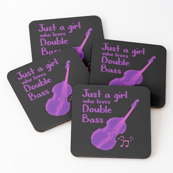 Item preview, Just a Girl Who Loves Double Bass designed and sold by DesignsofNote.