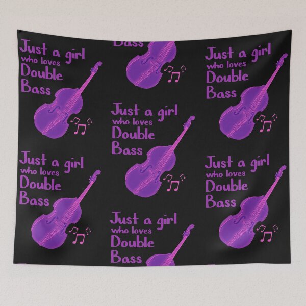 Item preview, Just a Girl Who Loves Double Bass designed and sold by DesignsofNote.