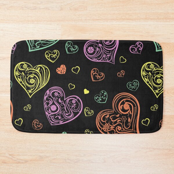 Item preview, cute hearts pattern, pastel hearts pattern, hearts pattern, bright colored hearts pattern, fuchsia hearts pattern designed and sold by angelescar.
