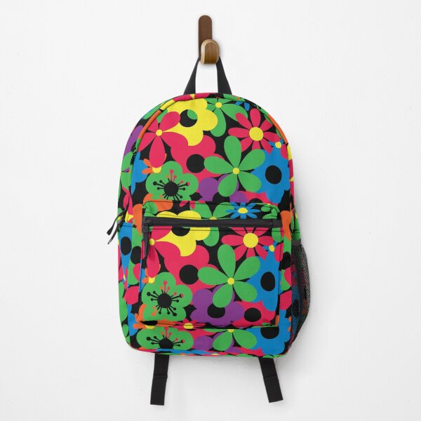 Item preview, Bright Crayon Flower Power Seamless Pattern Print designed and sold by ClaudiaFlores.