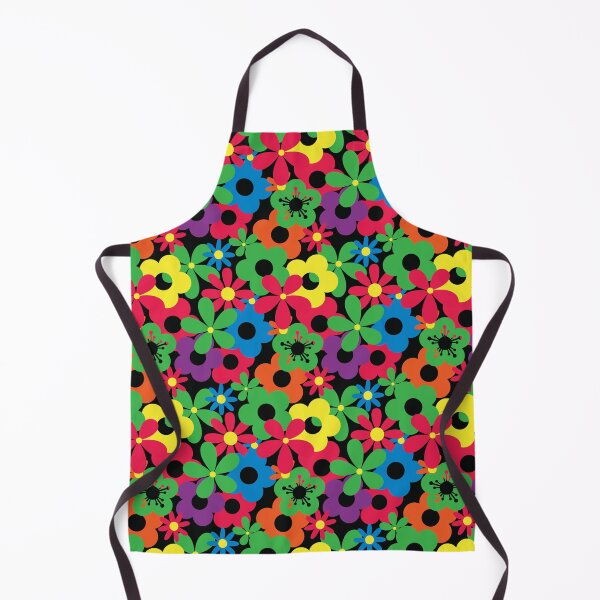 Item preview, Bright Crayon Flower Power Seamless Pattern Print designed and sold by ClaudiaFlores.