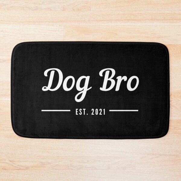 Item preview, Dog Bro. Dog Brother. Established 2021. Text only design. Cursive handwriting. Retro. designed and sold by JellyBeenzz.