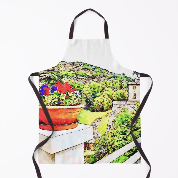 Item preview, Fognano: view with flowerpot designed and sold by Giuseppe Cocco.