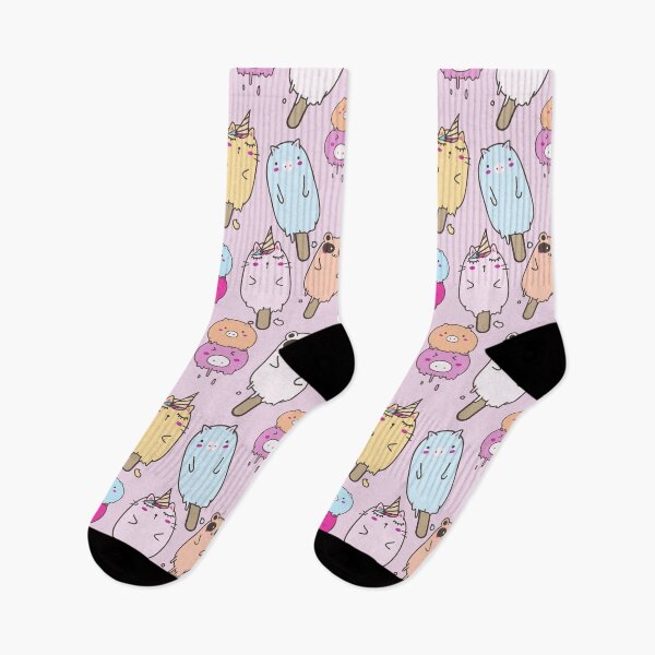 Item preview, Funny Ice Cream Animals Pattern designed and sold by SwePattern.