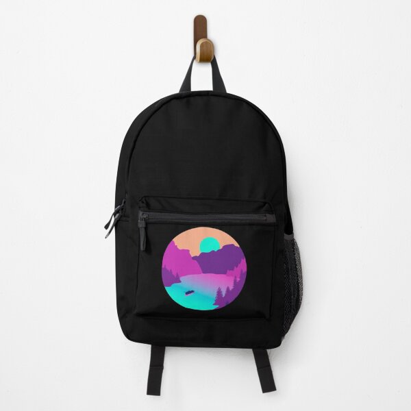 Item preview, Pragser Wildsee Landscape Italy Synthwave Colors designed and sold by InvestingRoad.