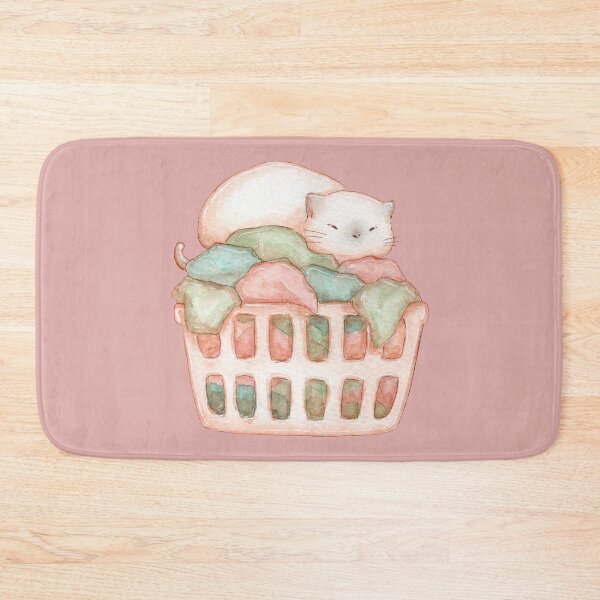 Item preview, Cat on laundry box - Cats & Laundry designed and sold by Denise, Denisn't.