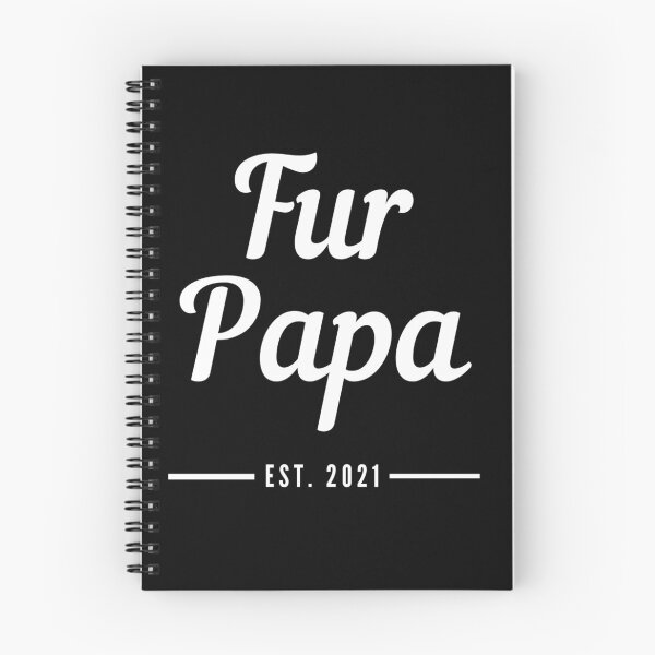 Item preview, Fur Papa. Established 2021. Text only design. Cursive, script handwriting. Retro. designed and sold by JellyBeenzz.