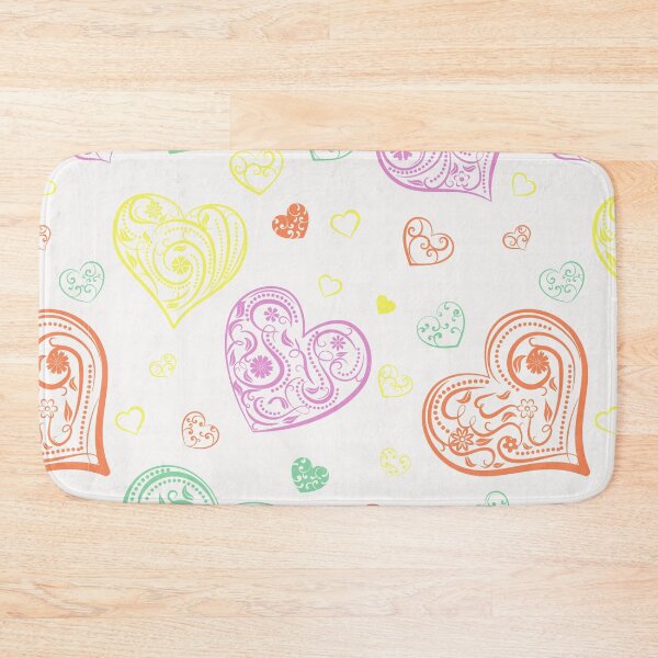 Item preview, cute hearts pattern, pastel hearts pattern, hearts pattern, bright colored hearts pattern, fuchsia hearts pattern designed and sold by angelescar.