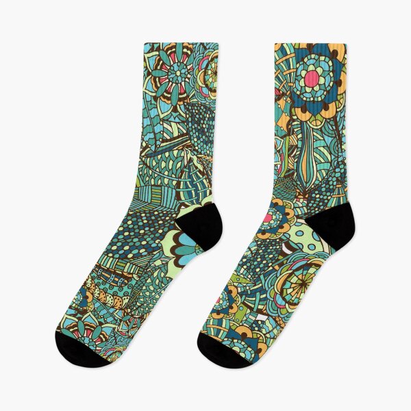 Item preview, trippy flower pattern designed and sold by jkulling.