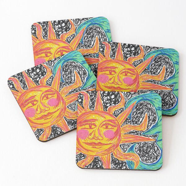 Item preview, Boho Hippie Sun and Moon designed and sold by KendallCreative.