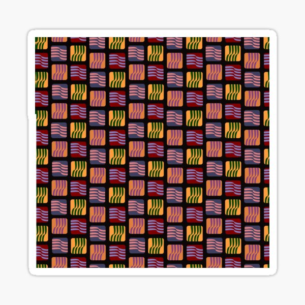 Patchwork Black Sticker