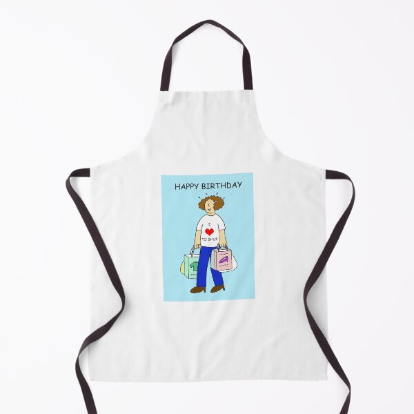Item preview, Happy Birthday Love to Shop Cartoon Lady Shopping designed and sold by KateTaylor.