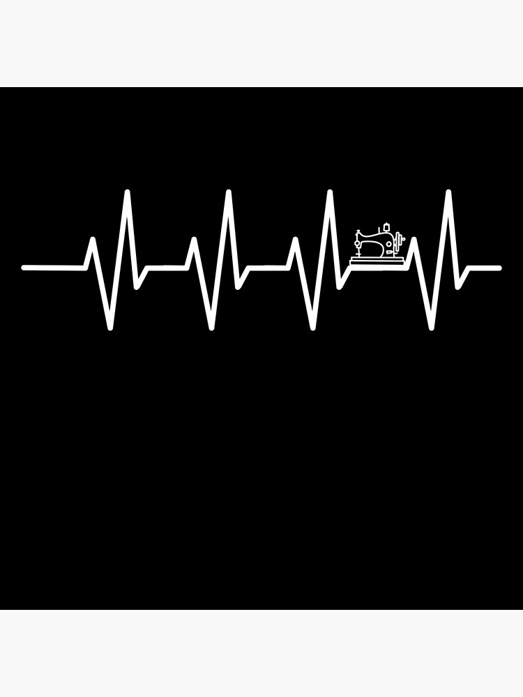 Herzschlag Ekg Stoff Baumwolle Medizin Herzschlag Weiß – Keep