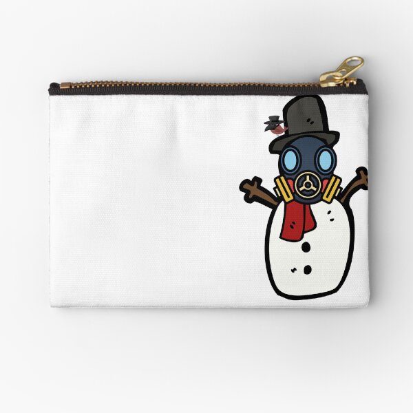 Snowman with mask winter 2021 happy new year Zipper Pouch