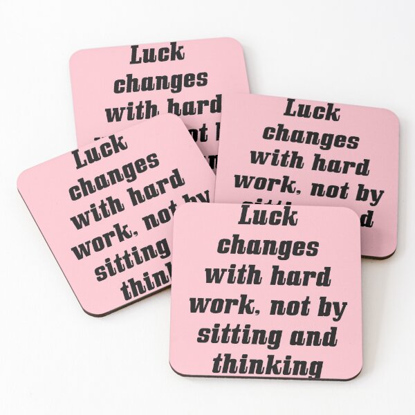 Item preview, Luck Changes With Hard Work-Motivational Quotes For Work designed and sold by sasijaya.