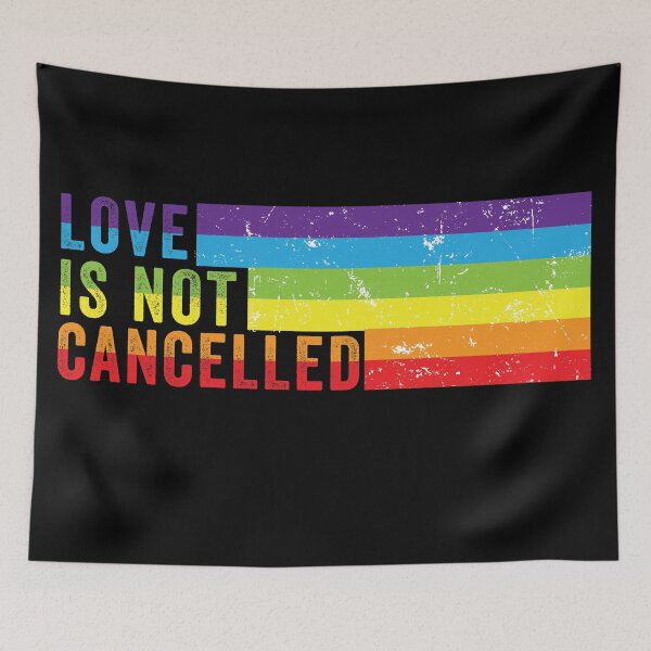 Item preview, love is not cancelled, rainbow designed and sold by Ashi17.