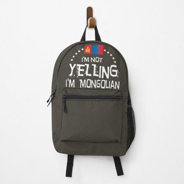 Item preview, I'm not yelling, I'm Mongolian. Flag of Mongolian. designed and sold by obedtheartist.