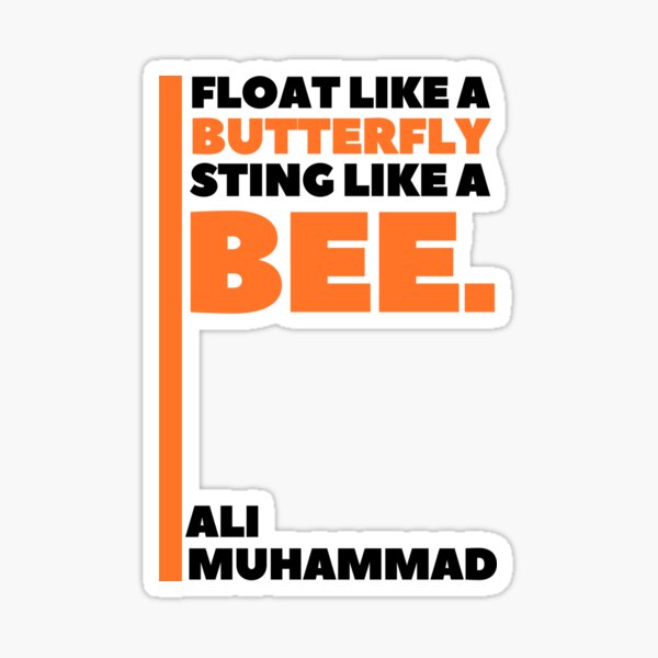 Sting Like A Bee Stickers Redbubble