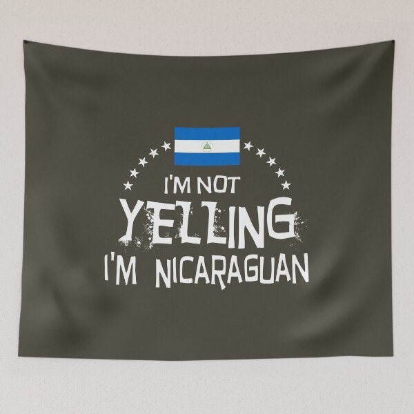 Item preview, No estoy gritando, soy nicaragüense. Bandera de Nicaragua. designed and sold by obedtheartist.