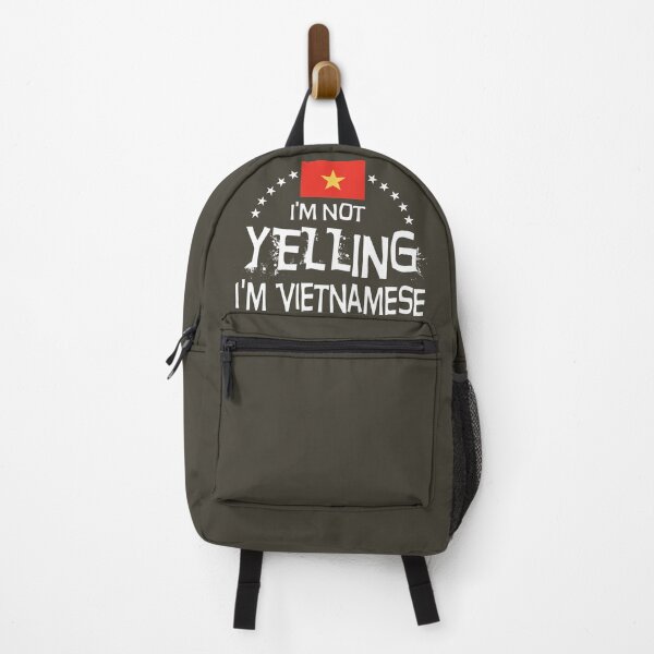 Item preview, I'm not yelling, I'm Vietnamese. Flag of Vietnamese. designed and sold by obedtheartist.