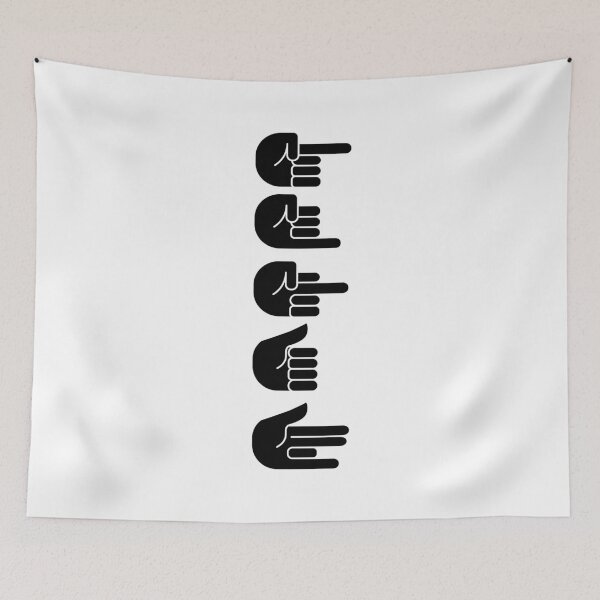 Item preview, Sweet Home Hand Sign Portrait designed and sold by flyrocket.