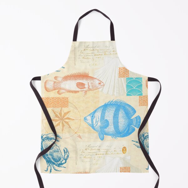Item preview, Coastal Lifestyle Vintage Beach House Sea Creatures designed and sold by AntiqueImages.
