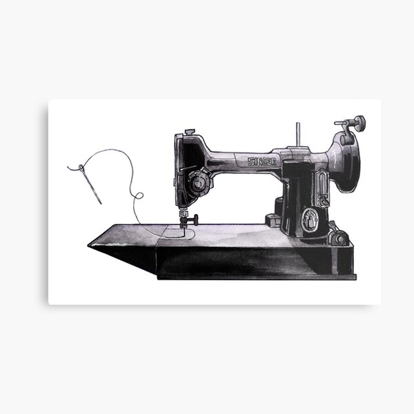 Singer Featherweight Centennial Sewing Machine (No Background) Metal Print
