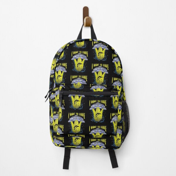 Item preview, I Want To Leave Funny UFO Alien Spaceship Pun designed and sold by perfectpresents.