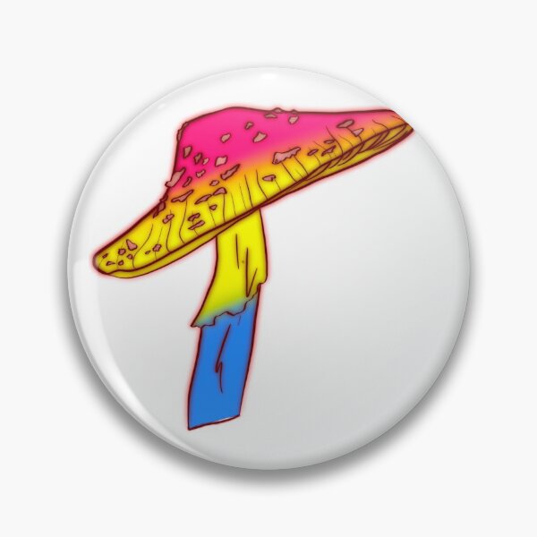 Item preview, Pan sexual Pride Mushroom  designed and sold by LoraLoo.
