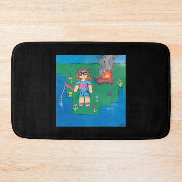 Item preview, Minecraft Fishing  designed and sold by WonderpuppyArt.