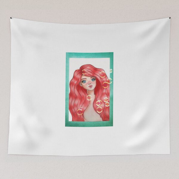 Item preview, Cute Mermaid Bubble Art designed and sold by strawberrywinee.