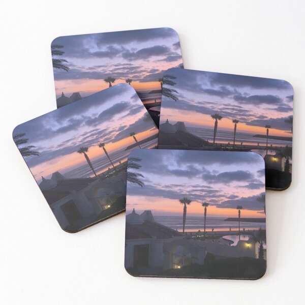 Item preview, purple sky palm tree sunset  designed and sold by Space Art.
