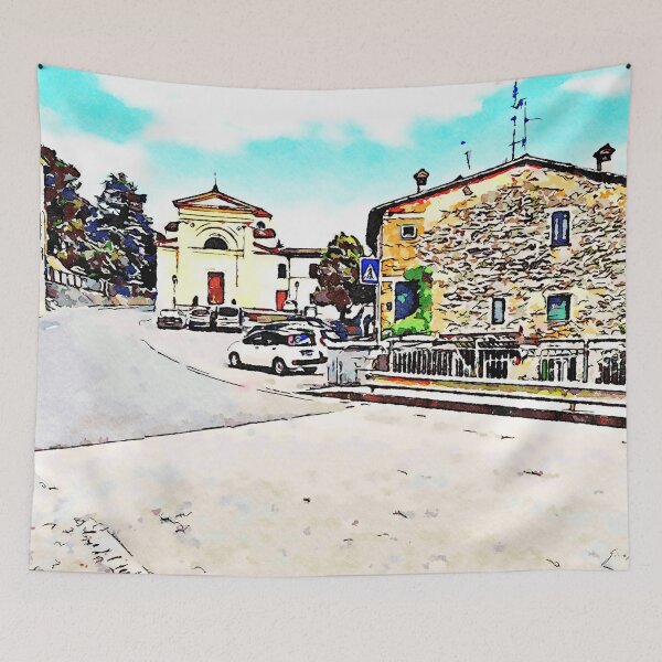 Item preview, Fognano: building and church designed and sold by Giuseppe Cocco.