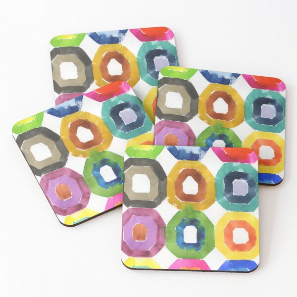 Item preview, colorful octagons designed and sold by kosarandrea.