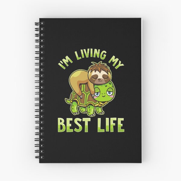 Item preview, Cute Sloth & Turtle I'm Living My Best Life designed and sold by perfectpresents.
