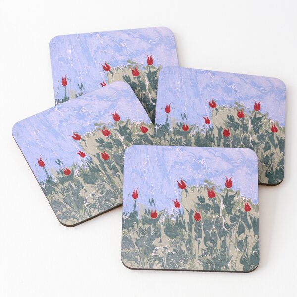 Item preview, Marbled Painted Dancing Tulips designed and sold by T Artist.
